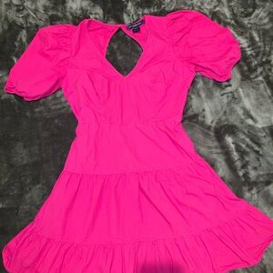 Adidas Bright Pink V-Neck Top